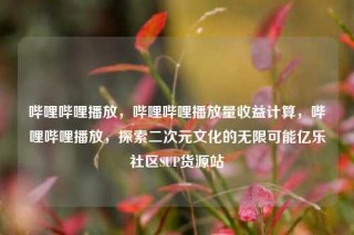 哔哩哔哩播放，哔哩哔哩播放量收益计算，哔哩哔哩播放，探索二次元文化的无限可能亿乐社区SUP货源站