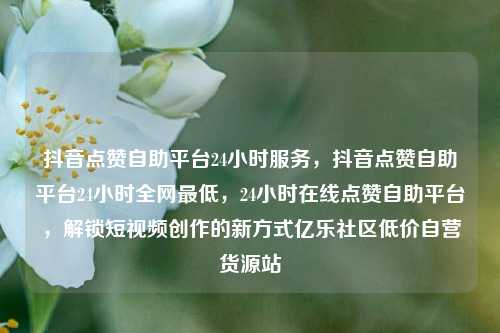 抖音点赞自助平台24小时服务	，抖音点赞自助平台24小时全网最低，24小时在线点赞自助平台，解锁短视频创作的新方式亿乐社区低价自营货源站  第1张