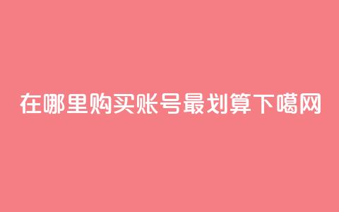 在哪里购买DY账号最划算  第1张 在哪里购买DY账号最划算  第1张