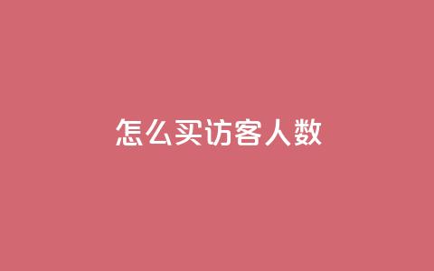 qq怎么买访客人数 - 如何购买QQ网站访客数量!  第1张 qq怎么买访客人数 - 如何购买QQ网站访客数量!  第1张