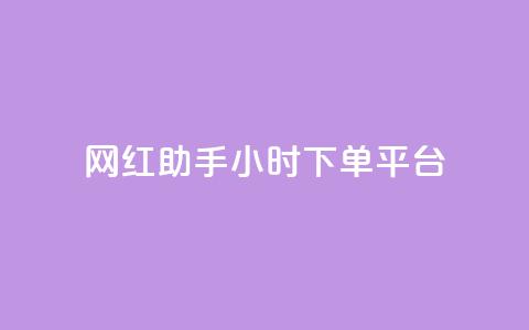 网红助手24小时下单平台 - 网红助手24小时快速下单平台全新上线~  第1张 网红助手24小时下单平台 - 网红助手24小时快速下单平台全新上线~  第1张