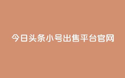 今日头条小号出售平台官网 - 今日头条小号买卖平台揭秘与分析~  第1张 今日头条小号出售平台官网 - 今日头条小号买卖平台揭秘与分析~  第1张
