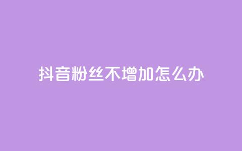 抖音粉丝不增加怎么办 - 抖音粉丝增长停滞该如何应对!  第1张 抖音粉丝不增加怎么办 - 抖音粉丝增长停滞该如何应对!  第1张