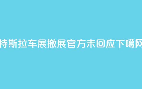 特斯拉车展撤展!官方未回应  第1张 特斯拉车展撤展!官方未回应  第1张