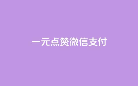 一元点赞100微信支付 - 【限时特惠】100微信支付仅需一元，一键点赞新方案！~  第1张