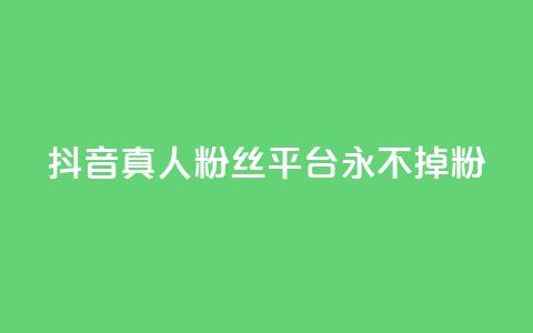 抖音真人粉丝平台 永不掉粉 - 抖音真人粉丝长期稳定平台!  第1张 抖音真人粉丝平台 永不掉粉 - 抖音真人粉丝长期稳定平台!  第1张