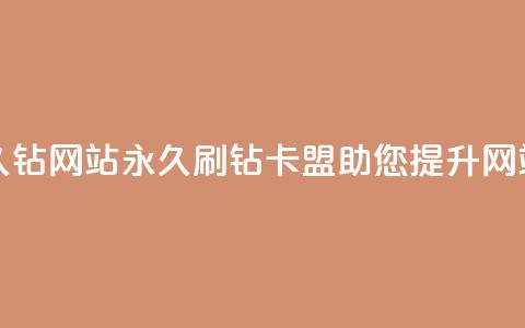 刷钻卡盟永久钻网站(永久刷钻卡盟助您提升网站权重)  第1张 刷钻卡盟永久钻网站(永久刷钻卡盟助您提升网站权重)  第1张