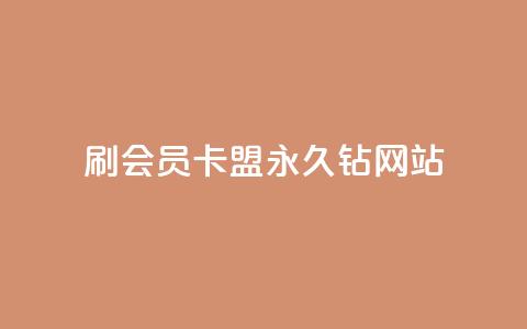 刷会员卡盟永久钻网站 - 永久享受会员权益的卡盟推荐网站揭秘~  第1张 刷会员卡盟永久钻网站 - 永久享受会员权益的卡盟推荐网站揭秘~  第1张