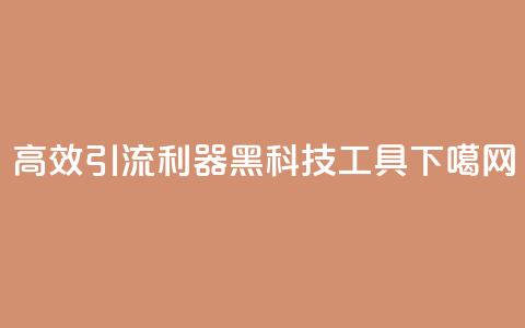 高效引流利器:黑科技SEO工具  第1张 高效引流利器:黑科技SEO工具  第1张