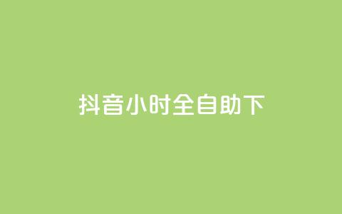 抖音24小时全自助下 - 抖音全新24小时自助服务上线 体验更便捷!  第1张 抖音24小时全自助下 - 抖音全新24小时自助服务上线 体验更便捷!  第1张