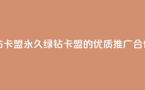 永久绿钻卡盟 - 永久绿钻卡盟的优质推广合作!  第1张 永久绿钻卡盟 - 永久绿钻卡盟的优质推广合作!  第1张