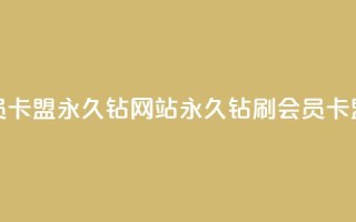 刷会员卡盟永久钻网站(永久钻刷会员卡盟网站)