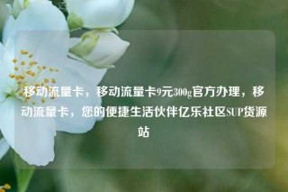 移动流量卡,移动流量卡9元300g官方办理,移动流量卡,您的便捷生活伙伴亿乐社区SUP货源站
