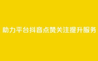 助力平台:抖音点赞关注提升服务