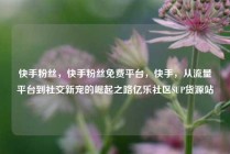 快手粉丝,快手粉丝免费平台,快手,从流量平台到社交新宠的崛起之路亿乐社区SUP货源站