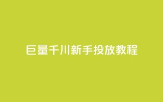 巨量千川新手投放教程 - 巨量千川新手投放指南:从零开始的完美教程!