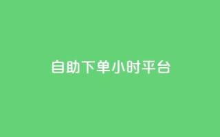 qq自助下单24小时平台 - 24小时内在线下单,QQ自助平台,快速高效~