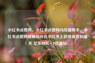 小红书点赞网,小红书点赞网马线报帮手,小红书点赞网揭秘如何在小红书上获得高赞和曝光 亿乐社区SUP货源站