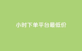24小时下单平台最低价 - 24小时下单平台,优质商品最低价限时抢购!!