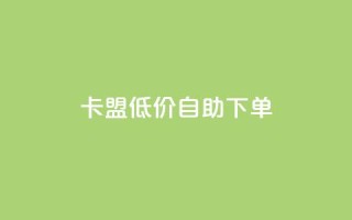 QQ卡盟低价自助下单 - QQ卡盟自助下单价优惠,快速安全购买。