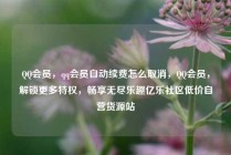 QQ会员,qq会员自动续费怎么取消,QQ会员,解锁更多特权,畅享无尽乐趣亿乐社区低价自营货源站