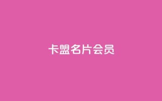 卡盟QQ名片会员 - QQ名片会员卡盟:卓越的在线名片推广工具~
