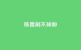 筷兽刷不掉粉,dy24h自助下单商城 - 快手抖音24小时在线刷 - 快手点赞24小时下单微信支付
