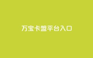 万宝卡盟平台入口,抖音粉丝不掉粉在线下单 - qq空间访客量增加网站 - ks号