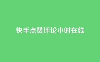 快手点赞评论24小时在线 - 快手24小时在线点赞评论,让你爽到底~
