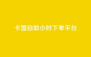 卡盟自助24小时下单平台 - 24小时自助下单平台优势分析!