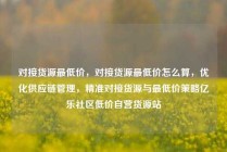 对接货源最低价,对接货源最低价怎么算,优化供应链管理,精准对接货源与最低价策略亿乐社区低价自营货源站