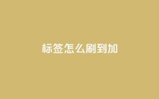 qq标签怎么刷到99加 - qq标签怎样才能达到99,绝密技巧揭秘!