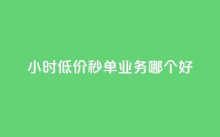 24小时低价秒单业务哪个好 - 哪种24小时低价秒单业务更好?让你省钱又放心!