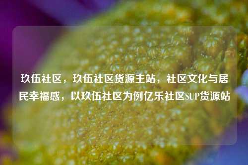 玖伍社区，玖伍社区货源主站	，社区文化与居民幸福感，以玖伍社区为例亿乐社区SUP货源站  第1张