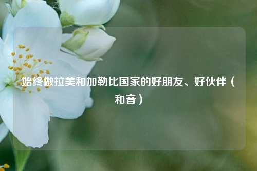 始终做拉美和加勒比国家的好朋友、好伙伴（和音）  第1张