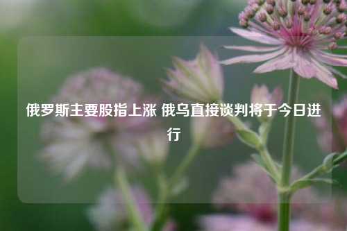俄罗斯主要股指上涨 俄乌直接谈判将于今日进行  第1张 俄罗斯主要股指上涨 俄乌直接谈判将于今日进行  第1张